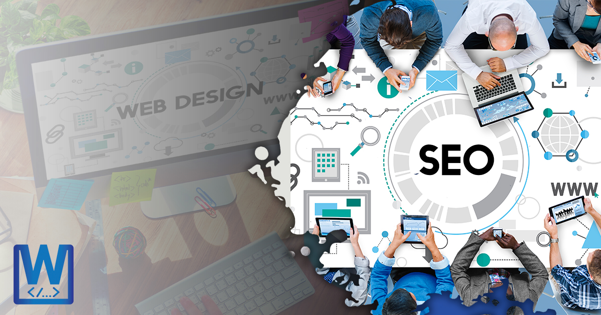 business-meeting-with-SEO-illustration-on-table-and-web-design-illustraion-on-monitor-screen